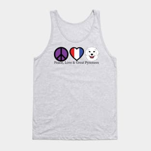 Peace Love and Great Pyrenees Tank Top